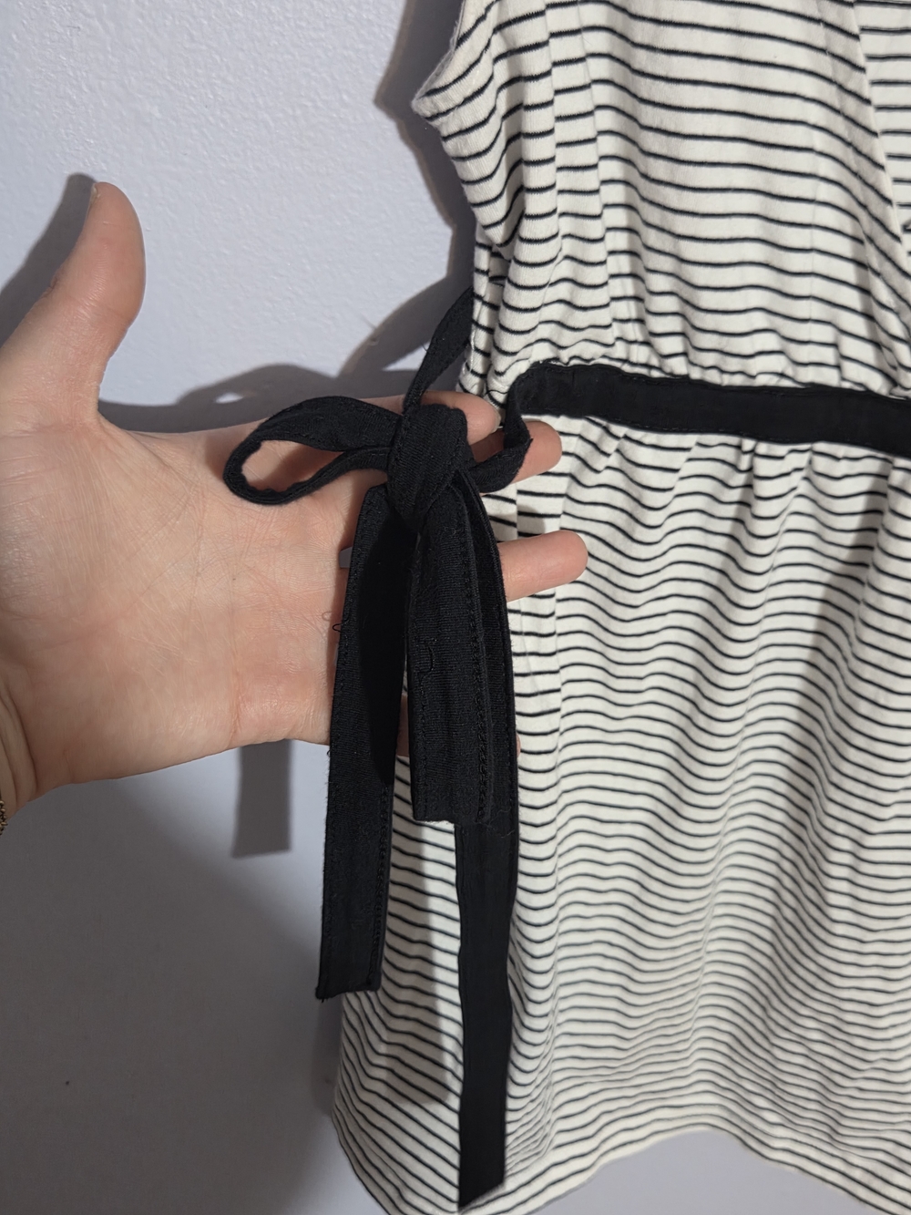 🔴4 For $25🔴 Betty Blue Black & White Striped Tank Top - Picture 3 of 5